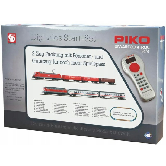 Podwójny cyfrowy zestaw startowy SmartControlLight WLAN 2 pociągi Piko 59014 H0